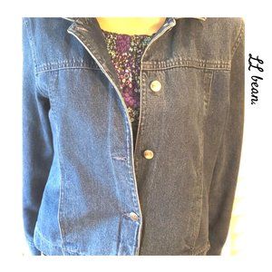 LL Bean Boyfriend fully lined jean jacket